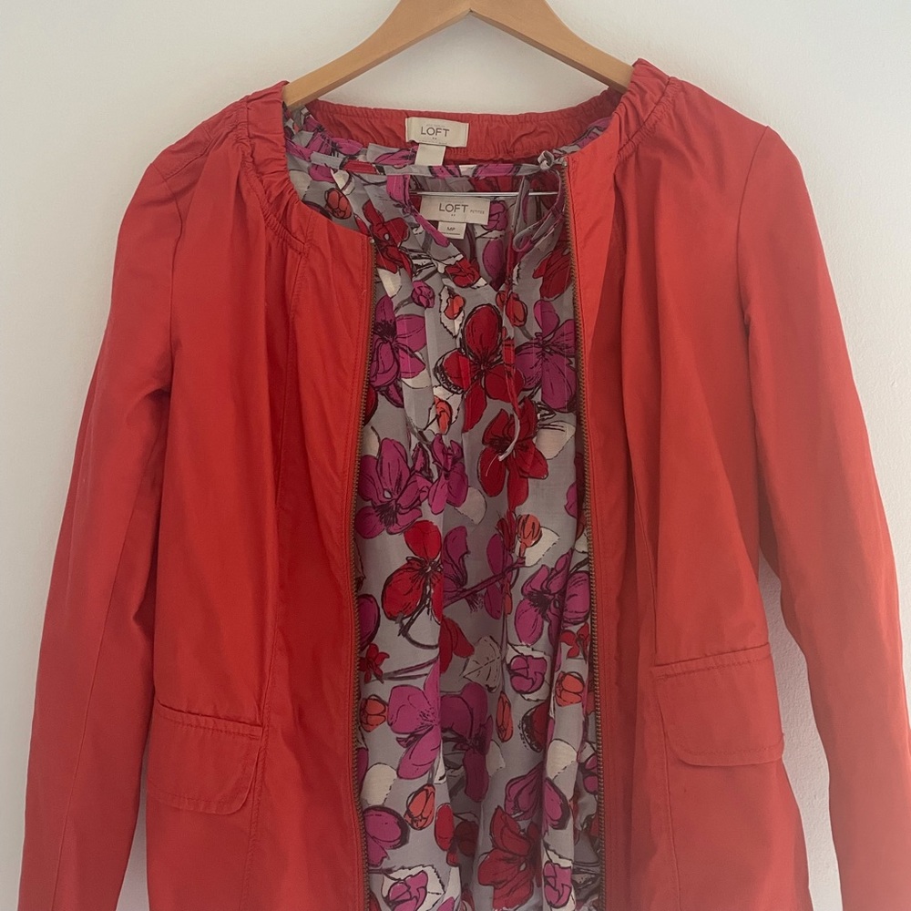 Loft jacket and blouse set